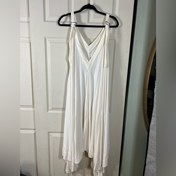 Free People FP Movement Seven Stars Onesie - Flowy Ivory Cream Jumpsuit - Picture 10 of 13